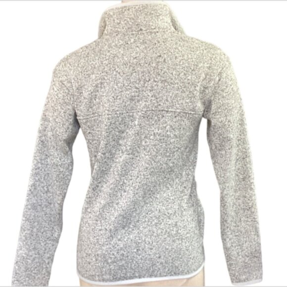 Eddie Bauer Radiator Fleece Snap Neck Sweater S Gray 130Q - Picture 4 of 7